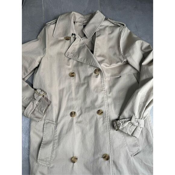 Gap Classic Trench Tan Women's Medium - Picture 5 of 8